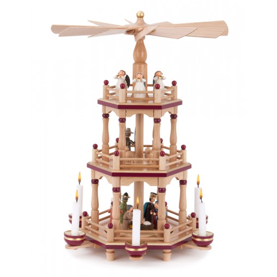 Holzpyramide Cheola dreistufig