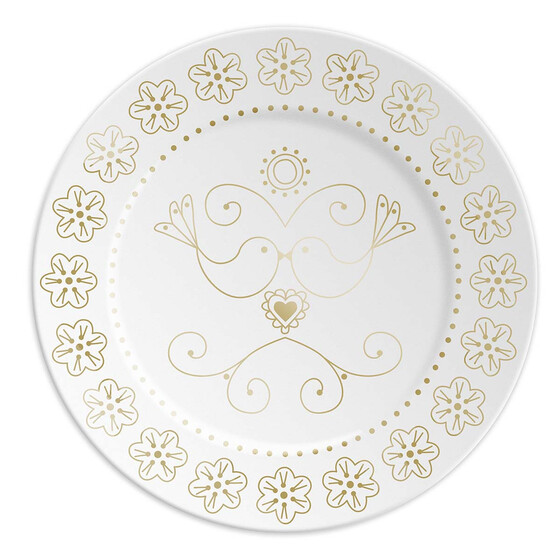 Porzellanteller Tauben, � 16cm