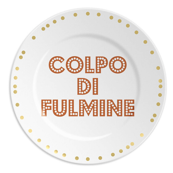 Porzellanteller Colpo di Fulmine, � 16cm