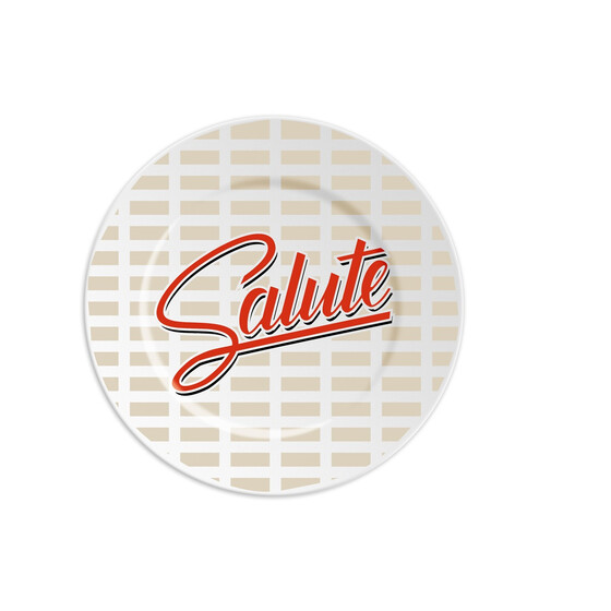 Porzellanteller Salute, � 16cm