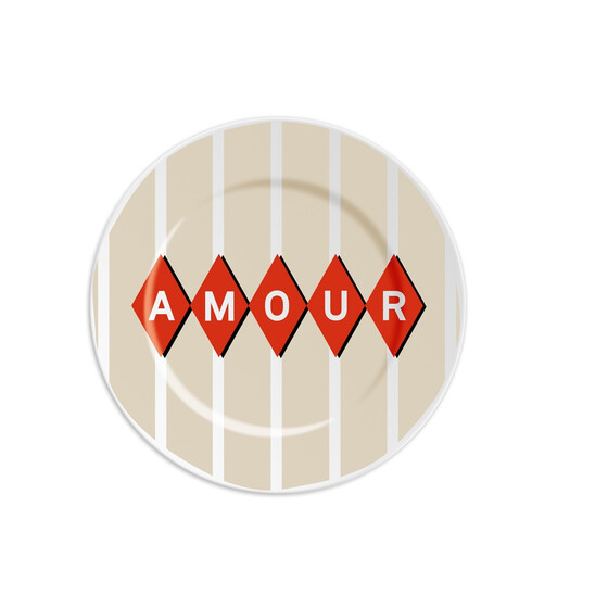 Porzellanteller Amour, � 16cm